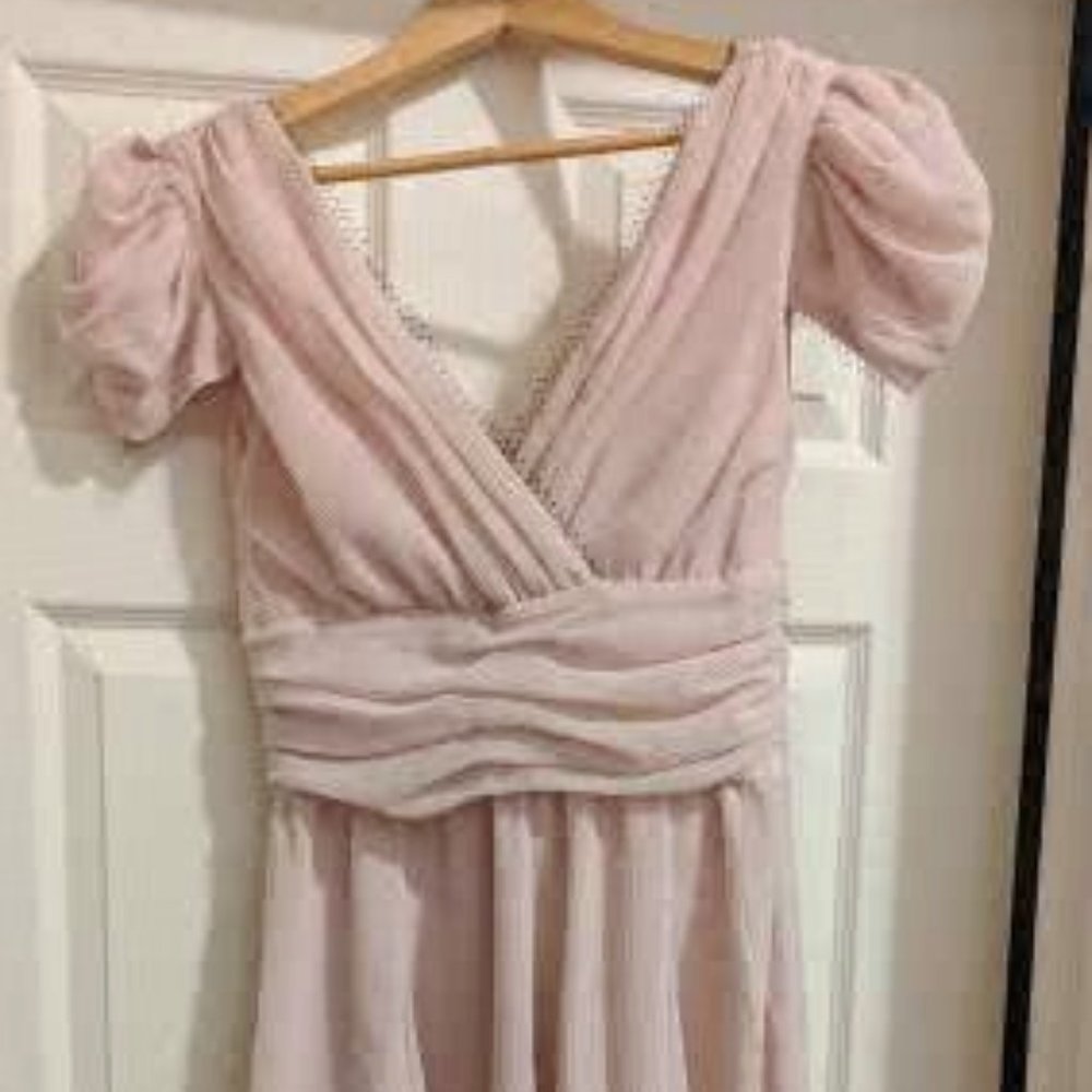 Karl Lagerfeld for impulse (Macy's exclusive), size 6, pink midi dress